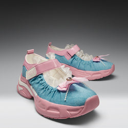 KOI Starlet Ruffle Ballet Mary Janes- Pink