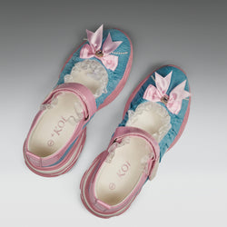 KOI Starlet Ruffle Ballet Mary Janes- Pink