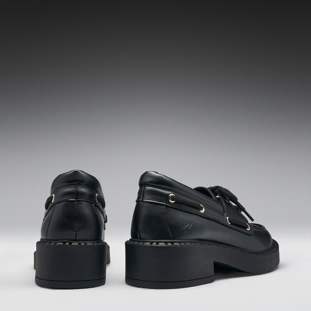 KOI Arwen Tale Boat Shoes - Black-Clearance