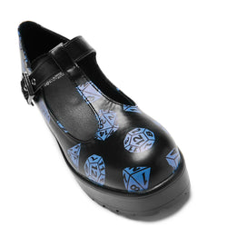 Sai Black Mary Janes ‘Saving Throw Edition’-Black-Size 12-Clearance