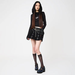 Sai Black Mary Janes ‘Saving Throw Edition’-Black-Size 12-Clearance