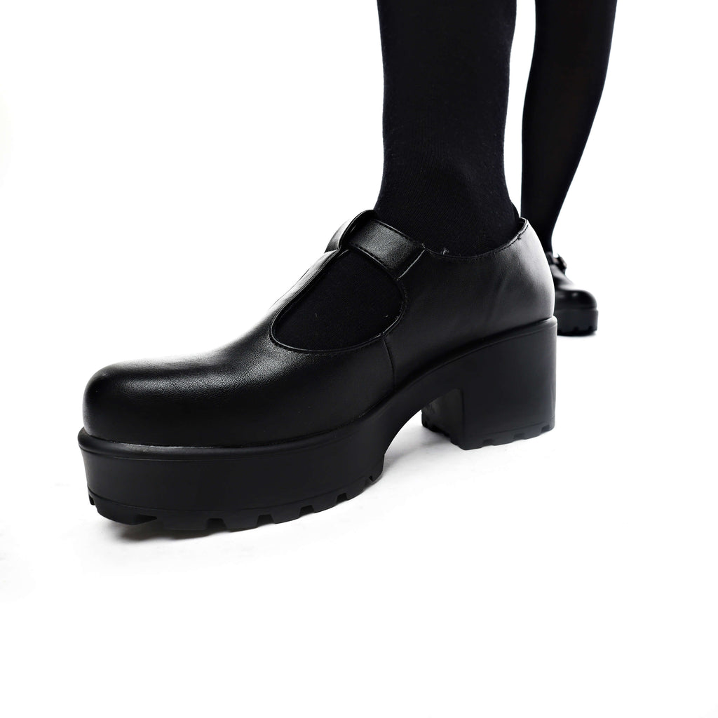 KOI SAI Black Mary Jane Shoes 'Faux Leather Edition'