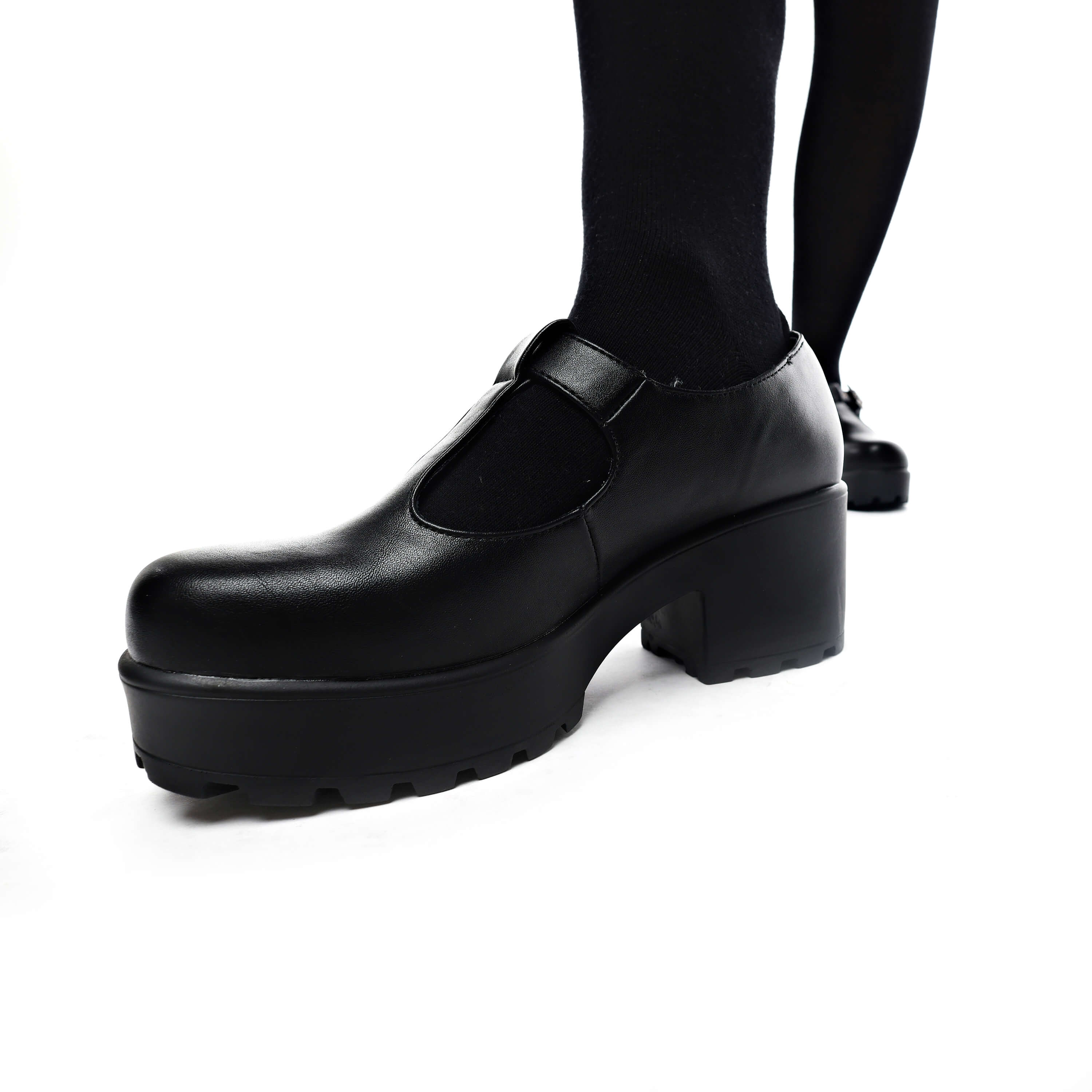 KOI SAI Black Mary Jane Shoes 'Faux Leather Edition'