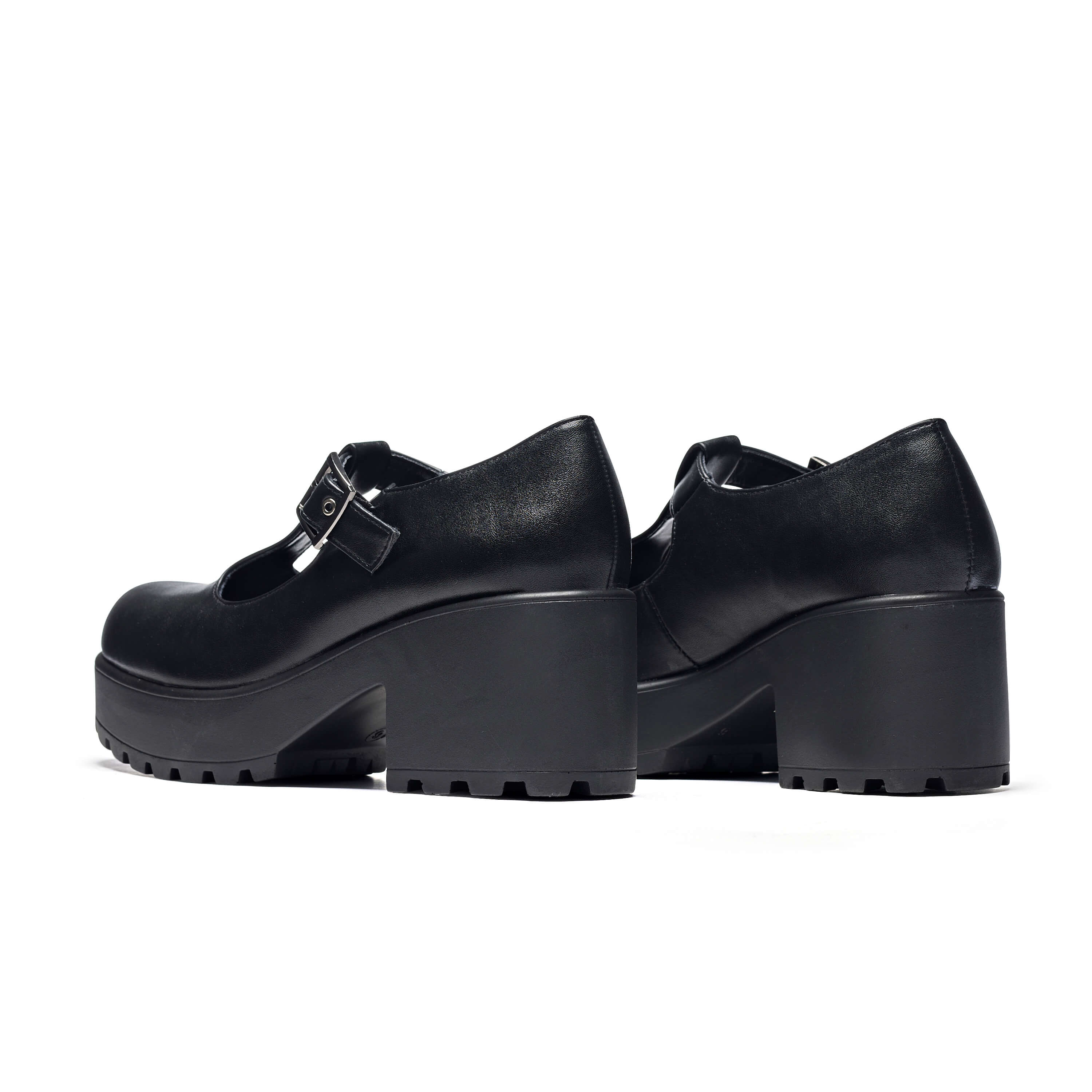 KOI SAI Black Mary Jane Shoes 'Faux Leather Edition'-Clearance
