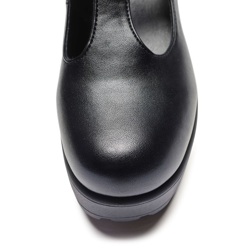 KOI SAI Black Mary Jane Shoes 'Faux Leather Edition'-Clearance