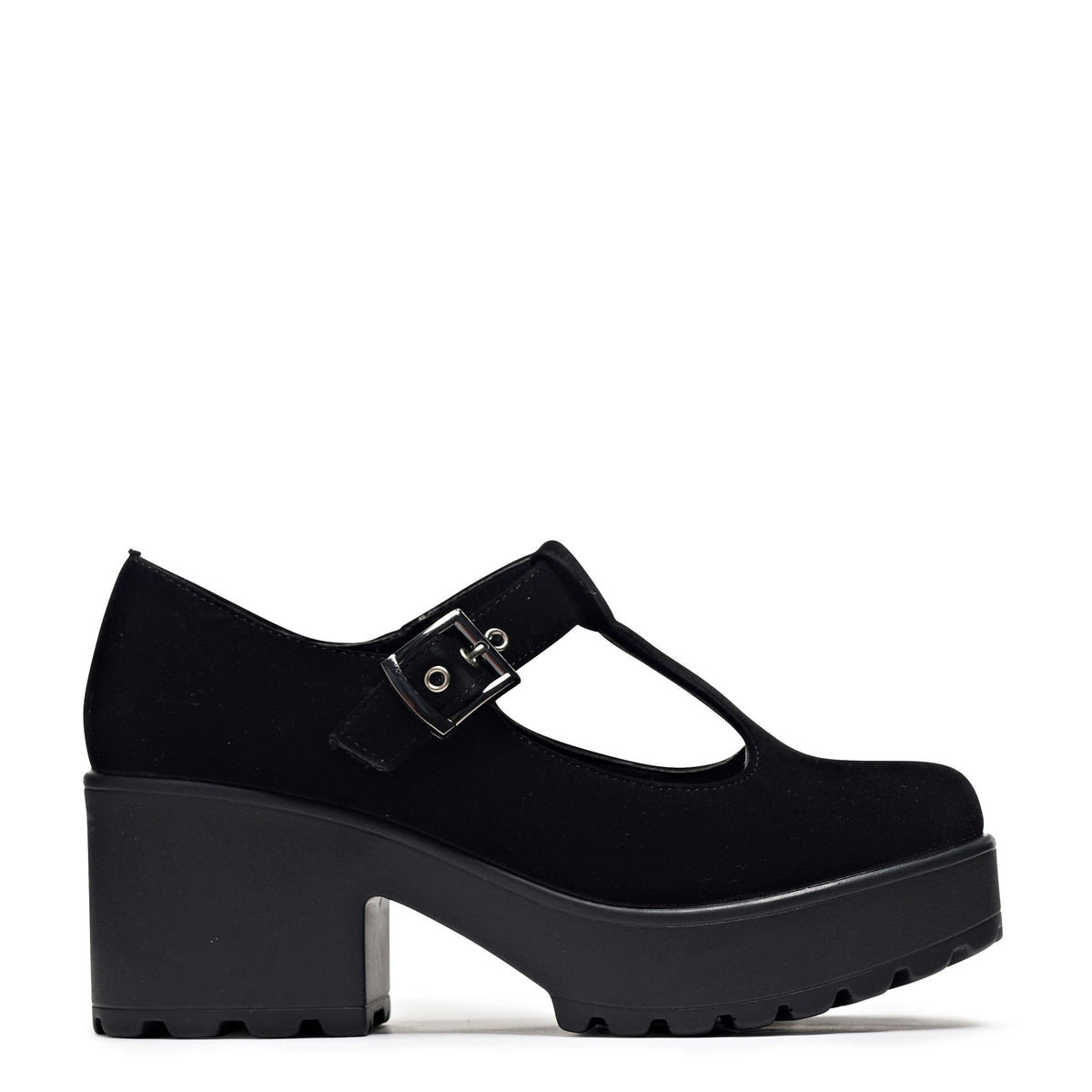 KOI Sai Black Mary Jane Shoes 'Suede Edition'-Clearance