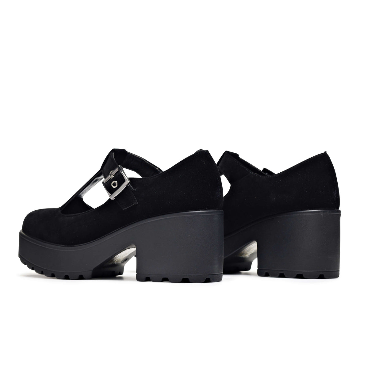 KOI Sai Black Mary Jane Shoes 'Suede Edition'-Clearance