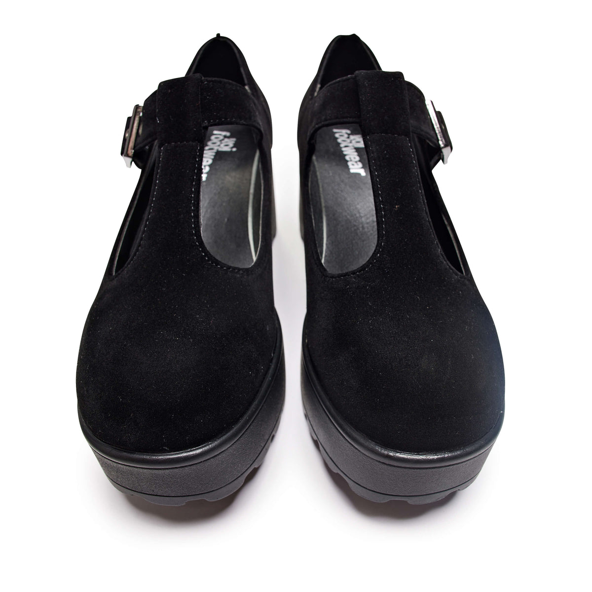 KOI Sai Black Mary Jane Shoes 'Suede Edition'-Clearance