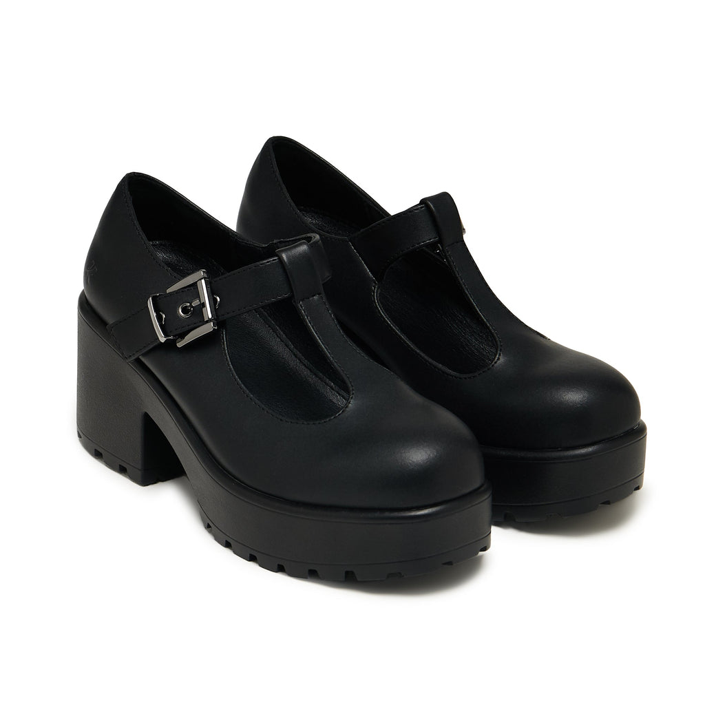 KOI SAI Black Mary Jane Shoes 'Faux Leather Edition'