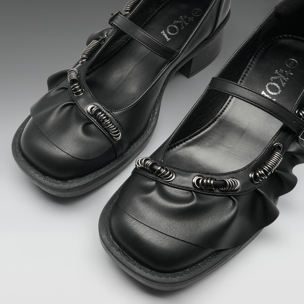 KOI Stormveil Ruffle Chain Mary Janes-Clearance