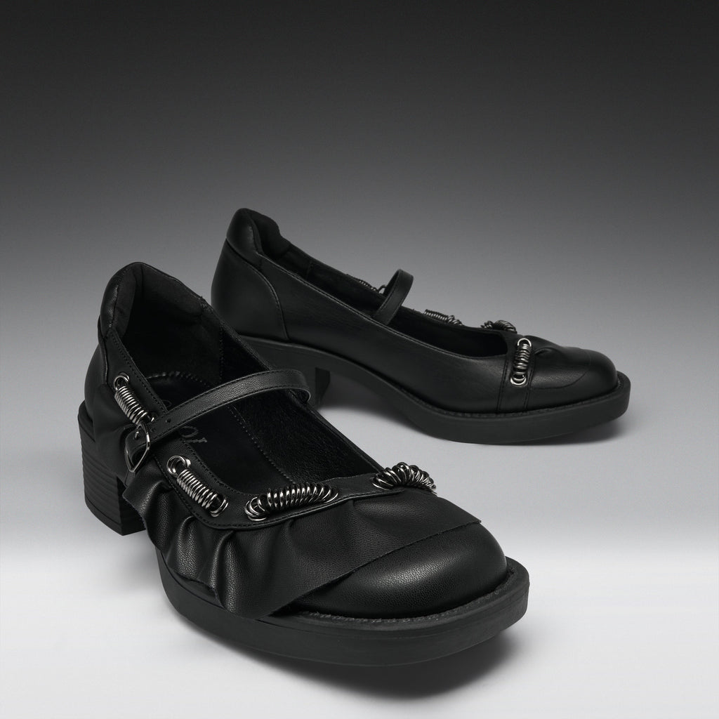 KOI Stormveil Ruffle Chain Mary Janes-Clearance