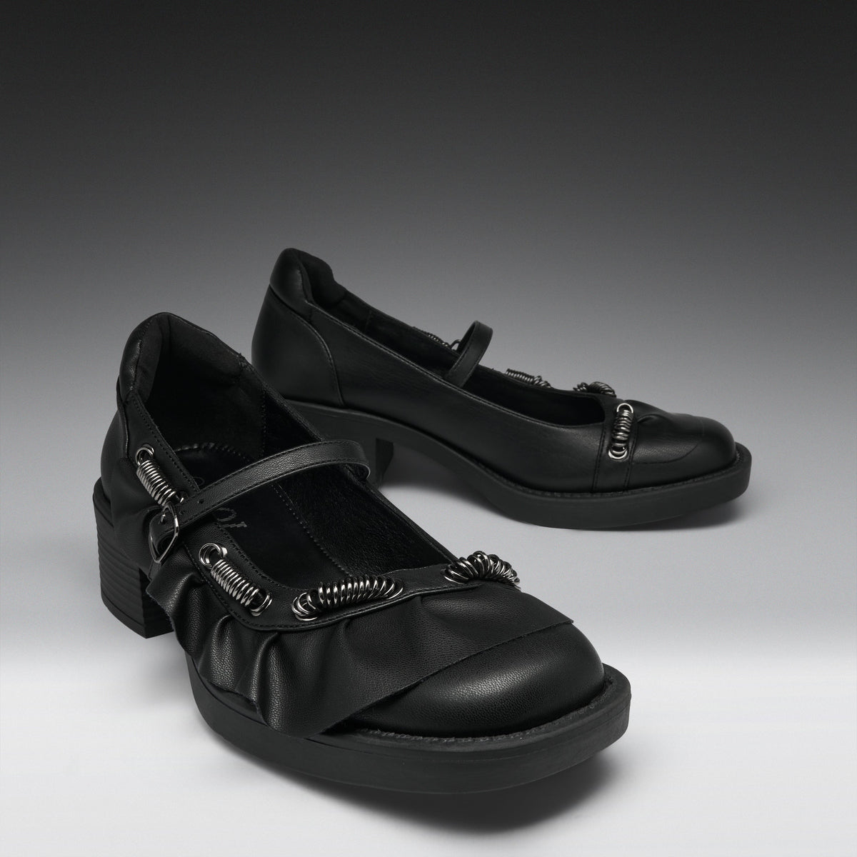 KOI Stormveil Ruffle Chain Mary Janes-Clearance