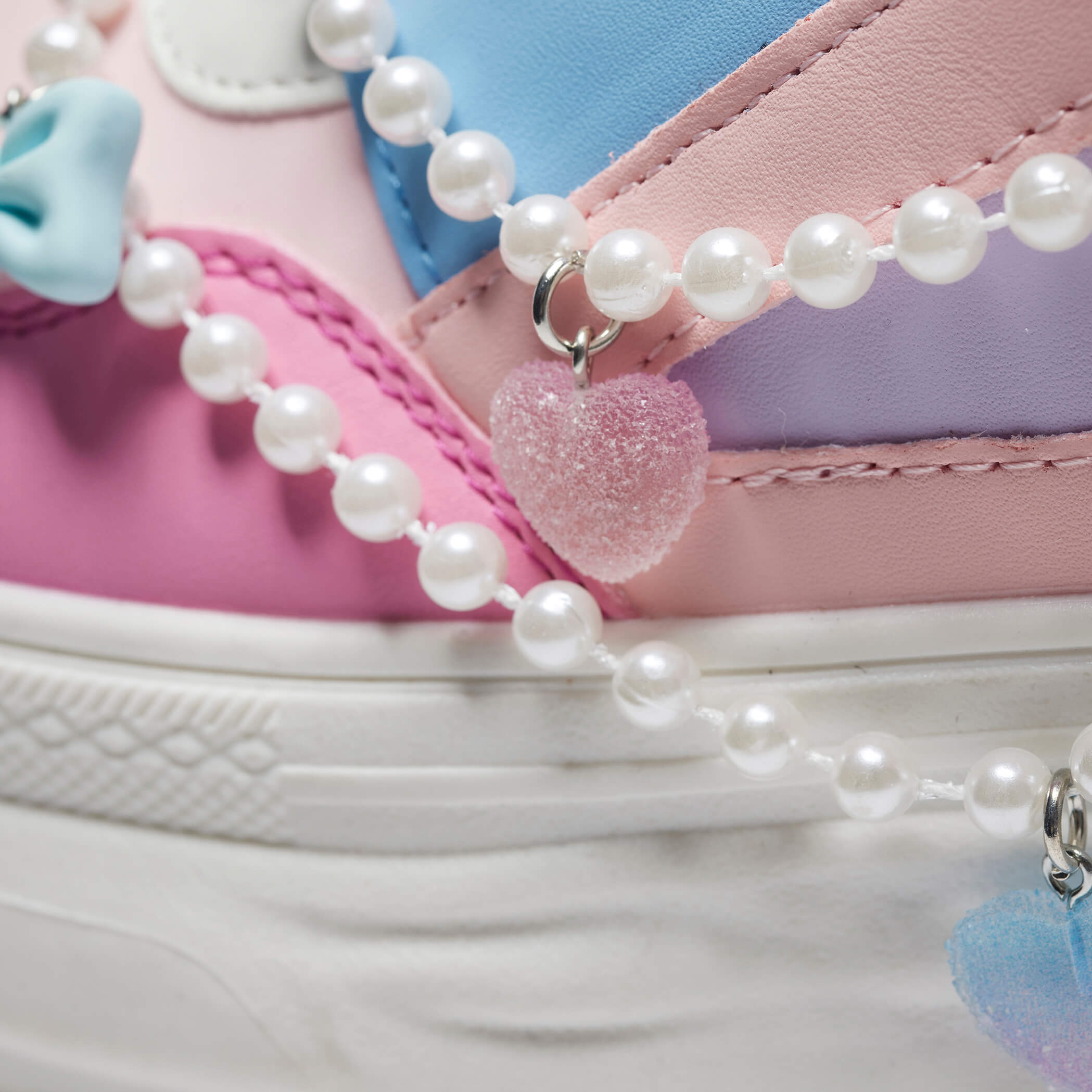 KOI Sugar Wishes Chunky Hi Top Trainers - Pastel Multi-Clearance