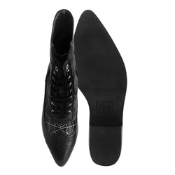 TUK-T2312L talon anarchique pointu à toiles d’araignée victorien noir à 8 yeux