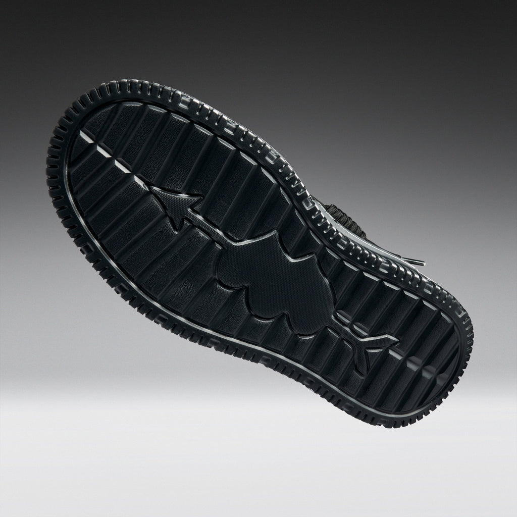 KOI Metamorphosis Men's Distressed Platform Trainers - Black Fade-Clearance