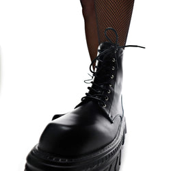 Talwar Chunky Stomper Boots-Black-Size 10-Clearance