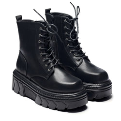 Talwar Chunky Stomper Boots-Black-Size 10-Clearance