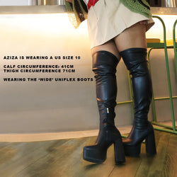 The Redemption Plus Size Thigh High Boots