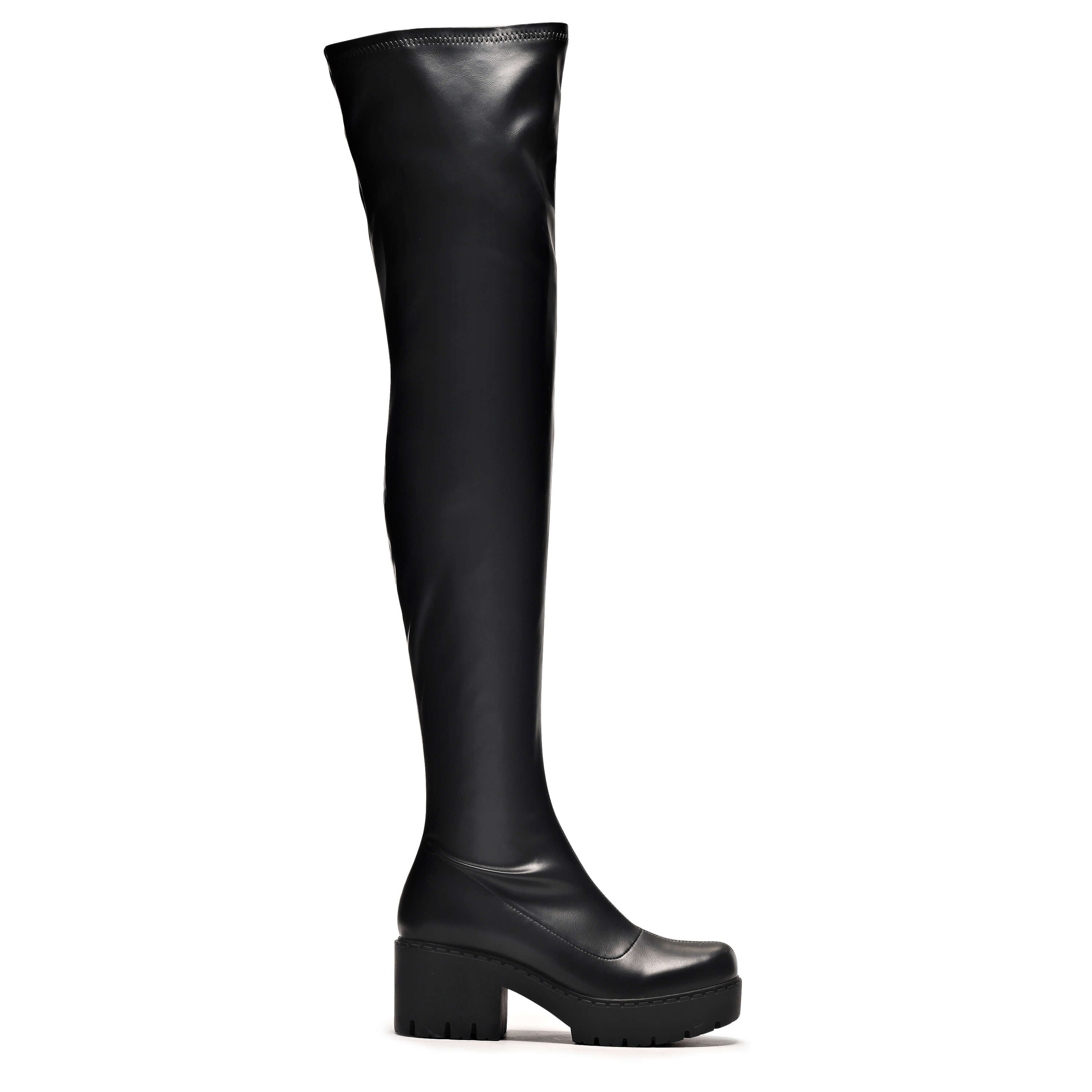 Black thigh high boots size 9 deals