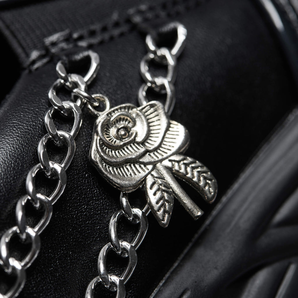 The Summoner Mystic Charm Chunky Slip Ons - Black - Shoes - KOI Footwear - Black - Detail