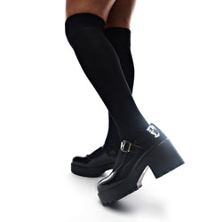 TIRA Black Mary Jane Shoes 'Patent Edition'-Size 10-Clearance