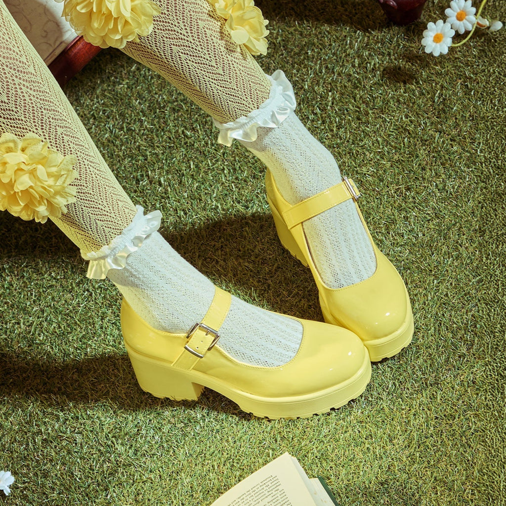 KOI Tira Mary Jane Shoes 'Sunshine Yellow Edition'