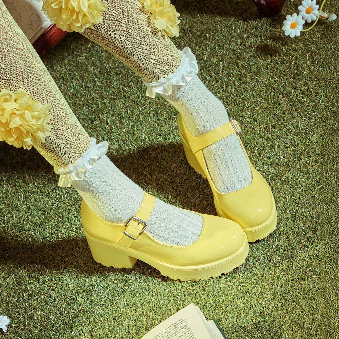KOI Tira Mary Jane Shoes 'Sunshine Yellow Edition'