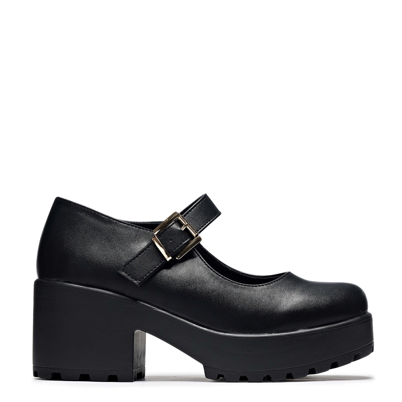 Tira Mary Jane Shoes 'Faux Leather Edition'-Black-Size 11-Clearance