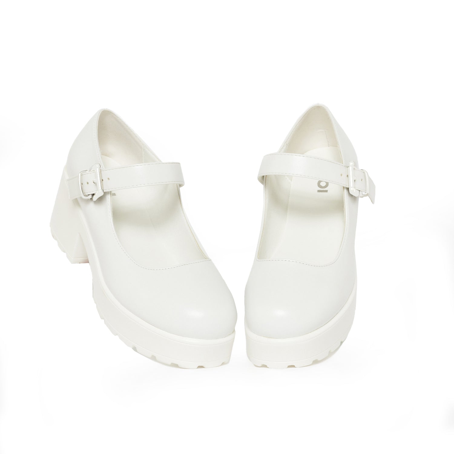 KOI Tira Mary Jane Shoes 'White Washout Edition'-Clearance