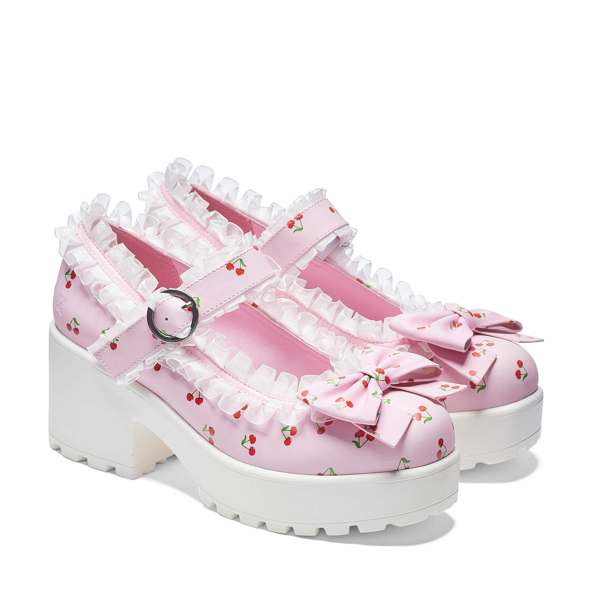 Tira Mary Janes Shoes 'Pink Cherry Bakewell Edition'-Size 8-Clearance