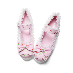Tira Mary Janes Shoes 'Pink Cherry Bakewell Edition'-Size 8-Clearance