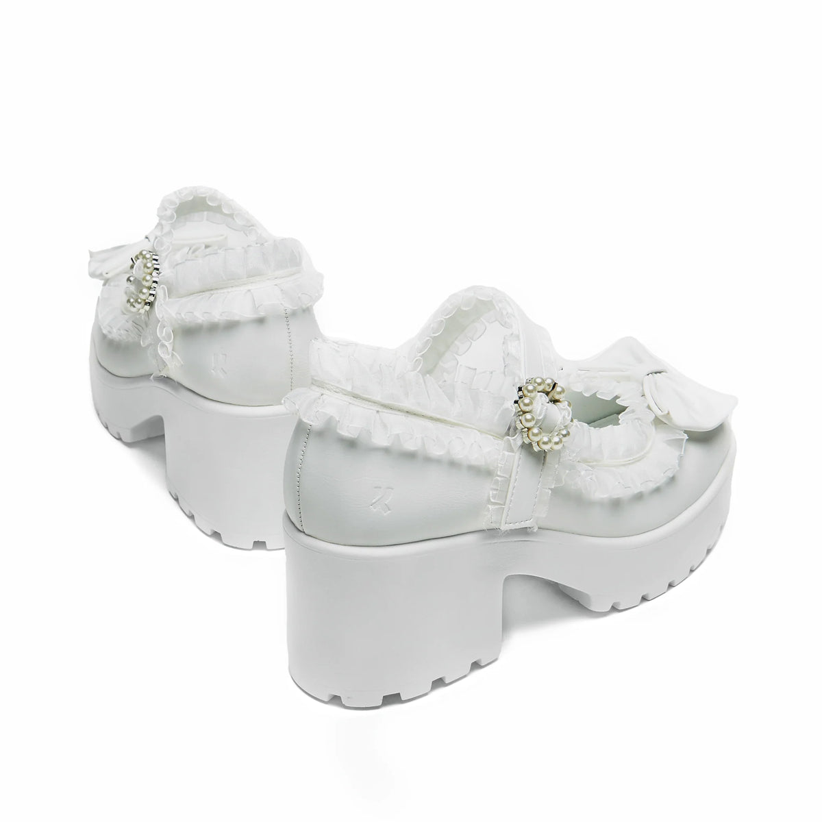 KOI Tira Ruffle Mary Janes ‘ Porcelain Delights Edition’-Clearance