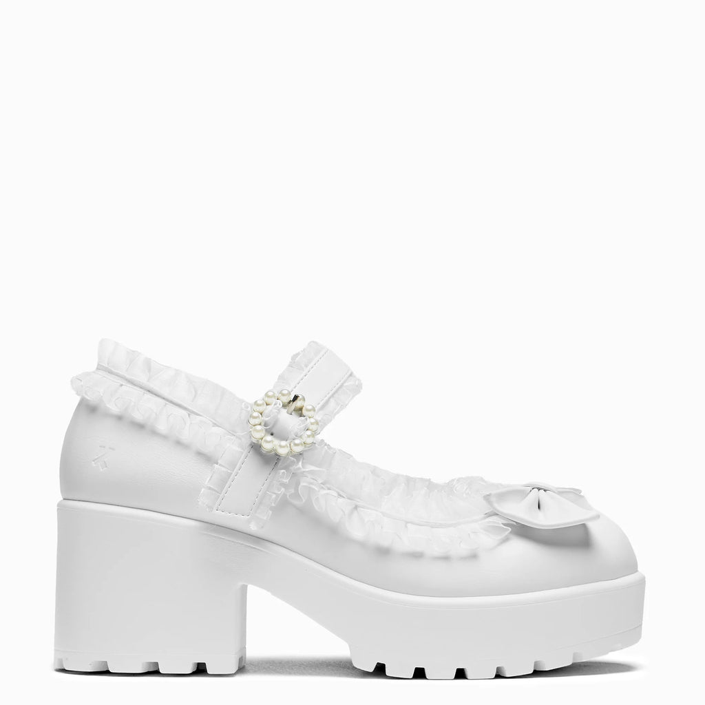 KOI Tira Ruffle Mary Janes ‘ Porcelain Delights Edition’