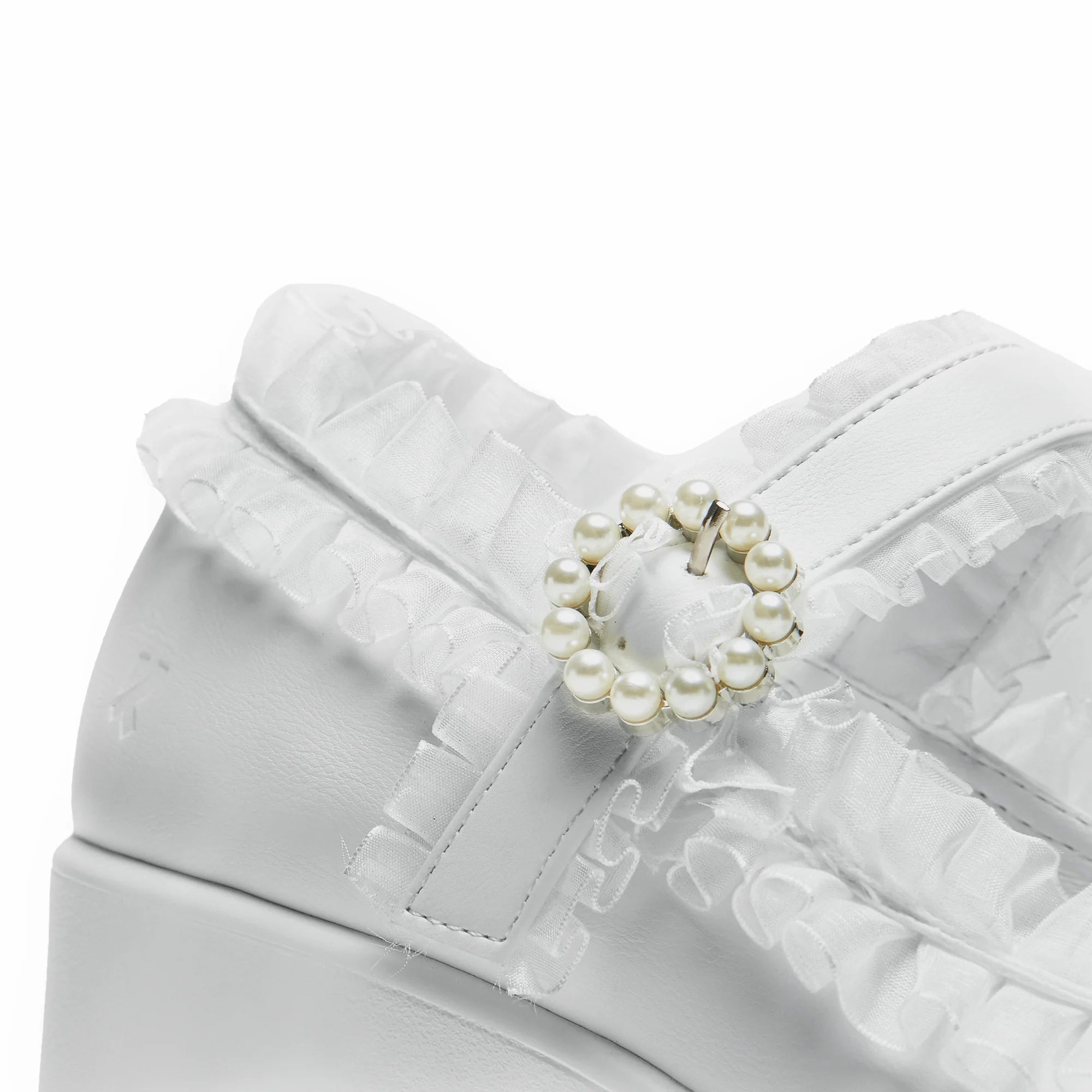 KOI Tira Ruffle Mary Janes ‘ Porcelain Delights Edition’