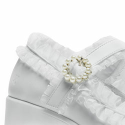 Tira Ruffle Mary Janes ‘ Porcelain Delights Edition’