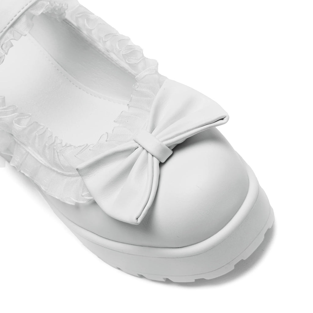 KOI Tira Ruffle Mary Janes ‘ Porcelain Delights Edition’
