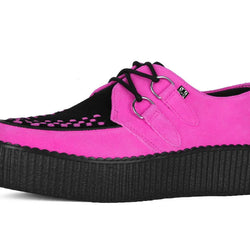 TUK-V3390 Viva Mondo Creeper en suède néon rose et noir