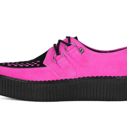 TUK-V3390 Viva Mondo Creeper en suède néon rose et noir