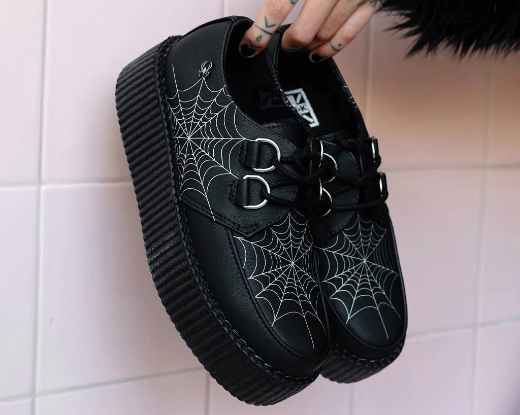 TUK Black Glow Spiderweb Viva Mondo Creeper-Clearance