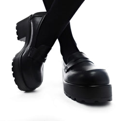 KOI Vigo Classic Chunky Shoes-Black-Size 11-Clearance