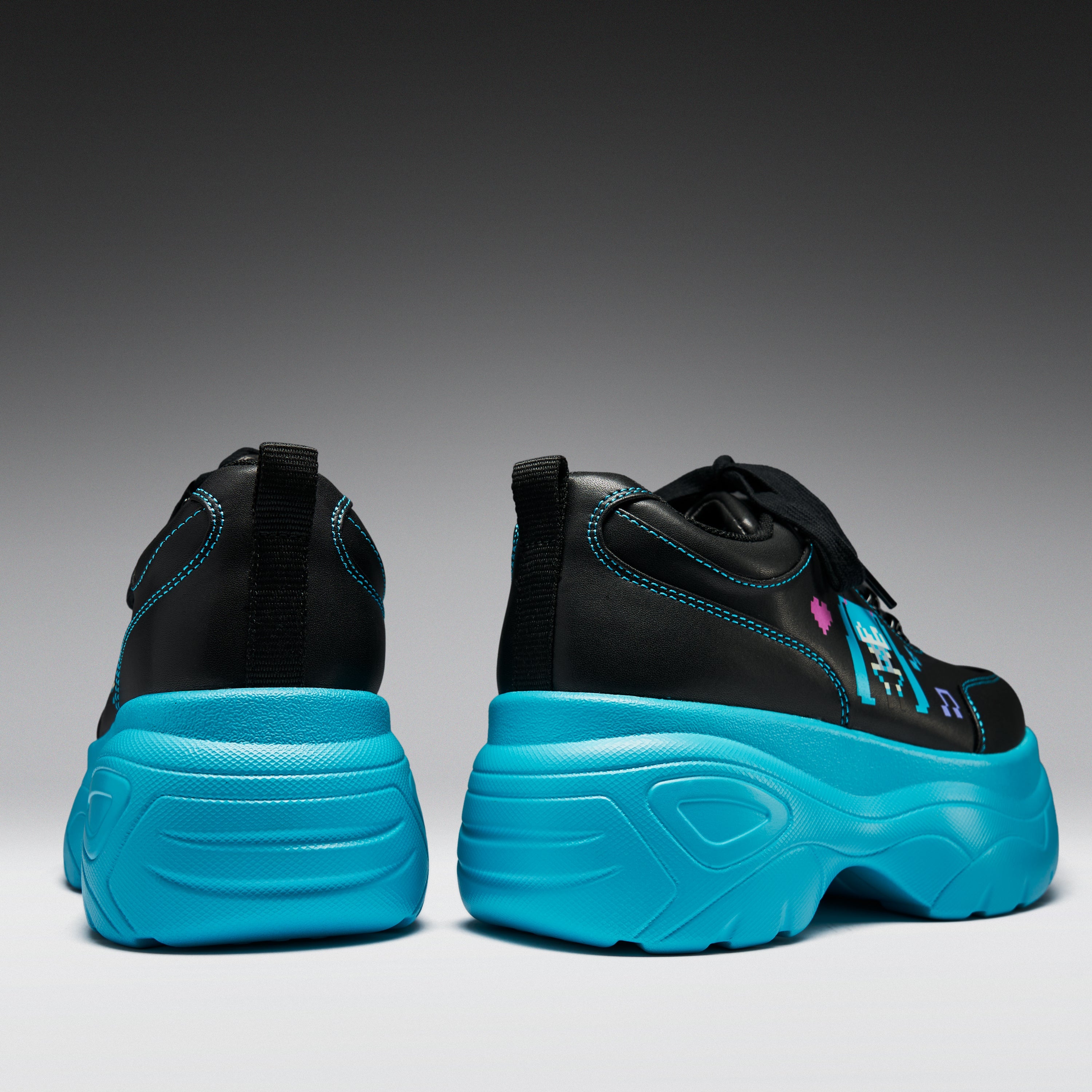 KOI Virtual Diva Miku Chunky Trainers - Black