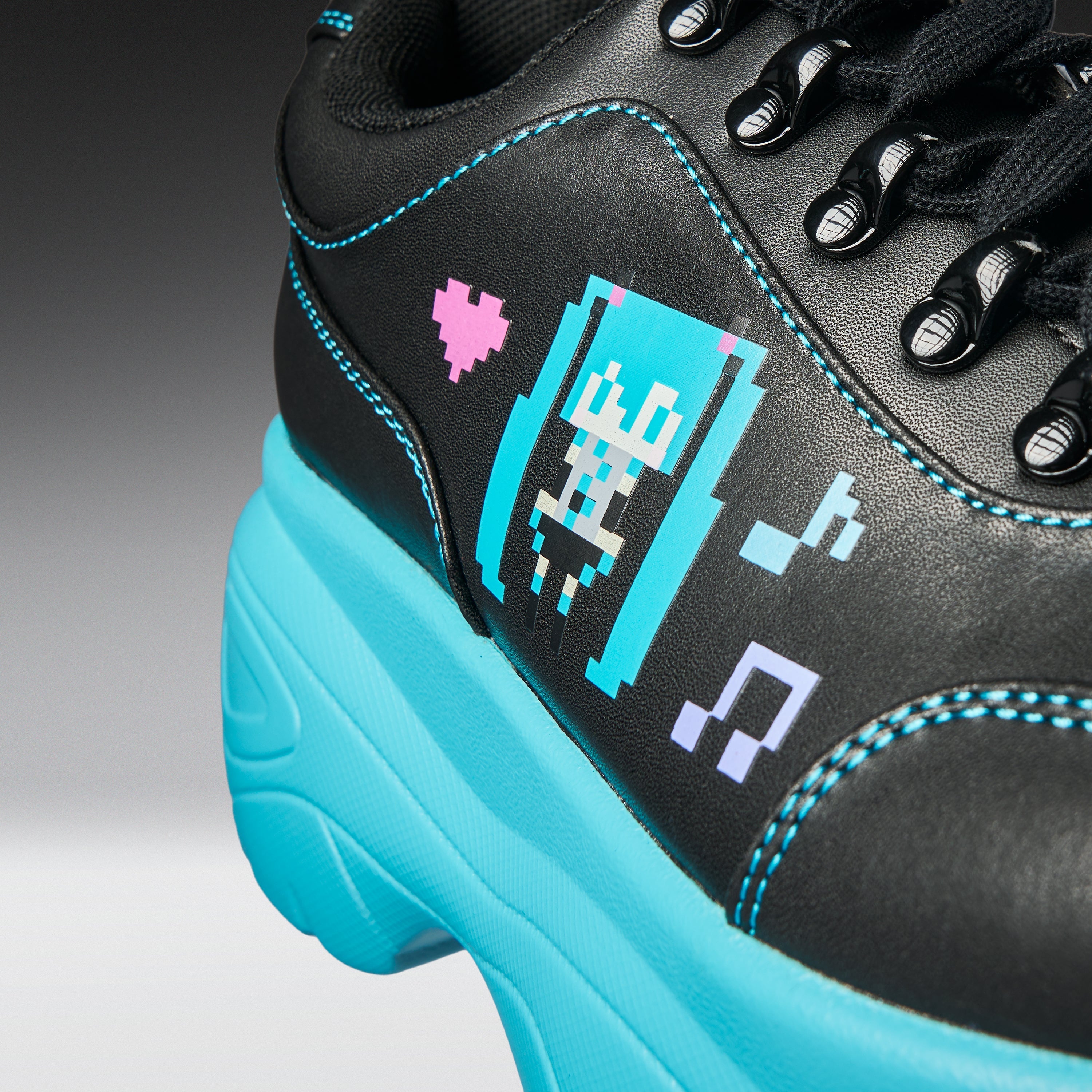 KOI Virtual Diva Miku Chunky Trainers - Black