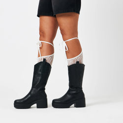 WINTU Long Chunky Western Cowboy Boots