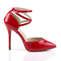 Pleaser Amuse-25-Red-Size 14-Clearance