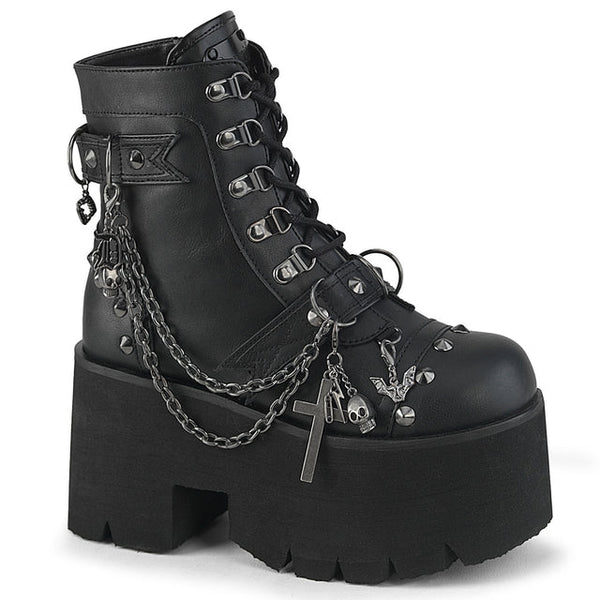Demonia Ashes-52 – Goth Platform Ankle Boots | Shoefreaks.ca
