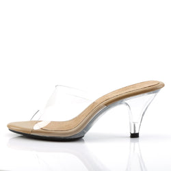 Fabulicious Belle-301-Clear-Tan-Size 9-Clearance