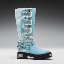 KOI Jazmin Bean x KOI Blue Inside Whimsical Long Boots
