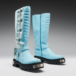 KOI Jazmin Bean x KOI Blue Inside Whimsical Long Boots