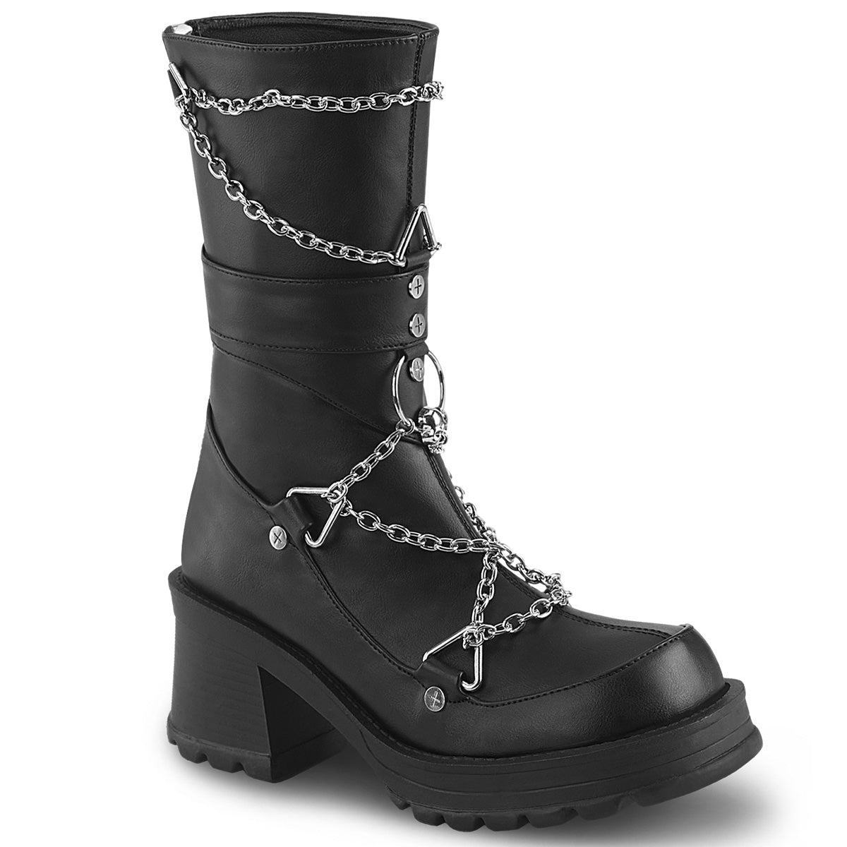 Demonia Bratty-120-Noir-Taille 9-Liquidation