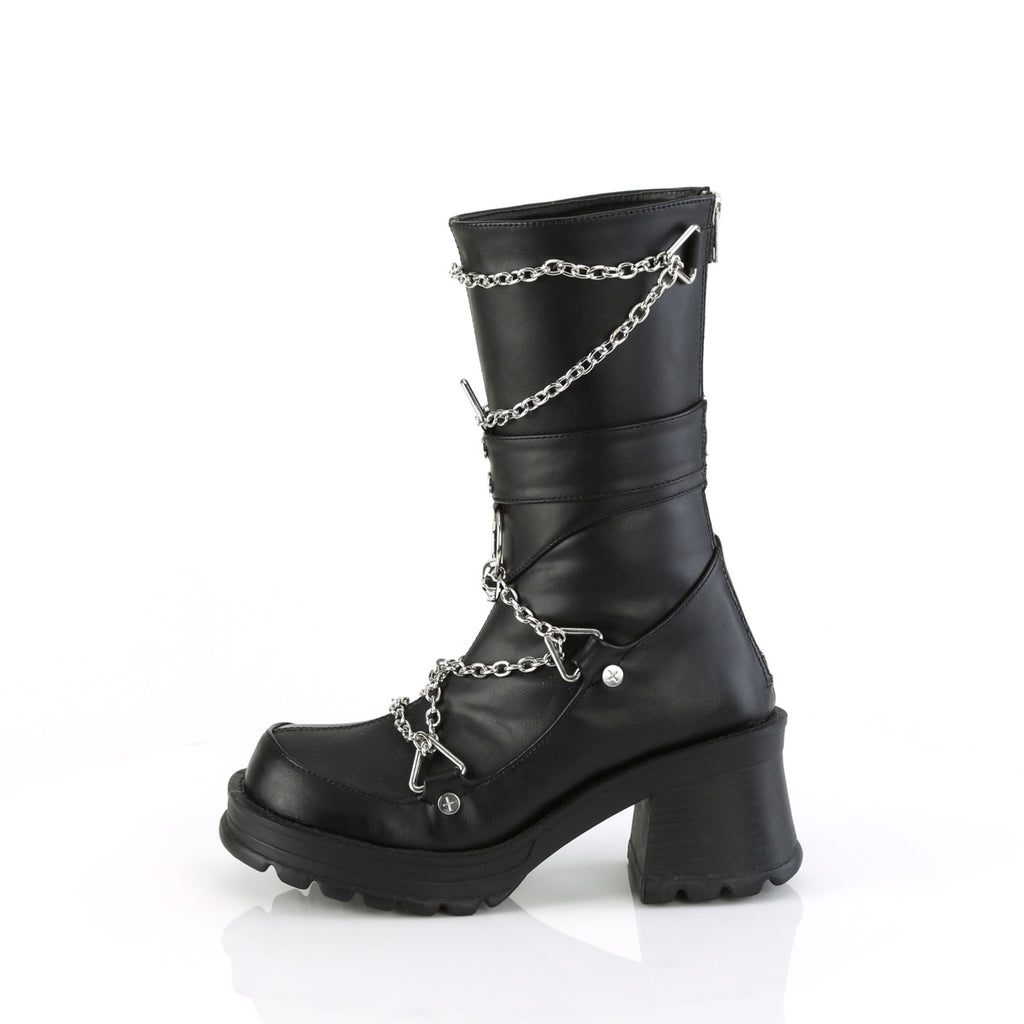 Demonia Bratty-120-Noir-Taille 9-Liquidation